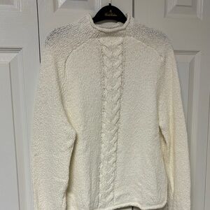 Brooks Brothers Cream Turtleneck Sweater
